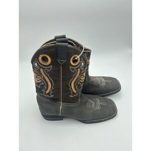 Valiente Men's 10.5 11 Brown Leather Western Cowboy Boots Square Texas Boots